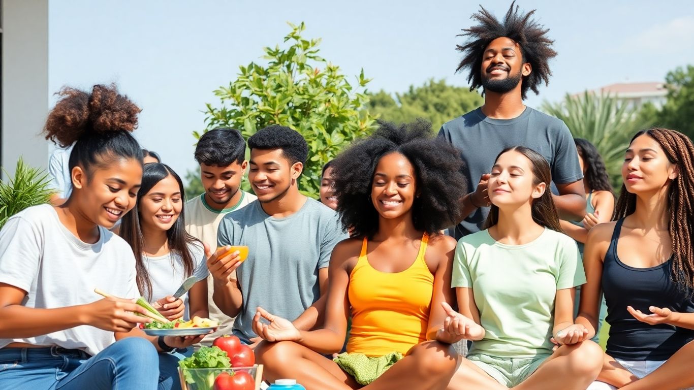 Gen Z embracing healthy lifestyles with fitness and nutrition.