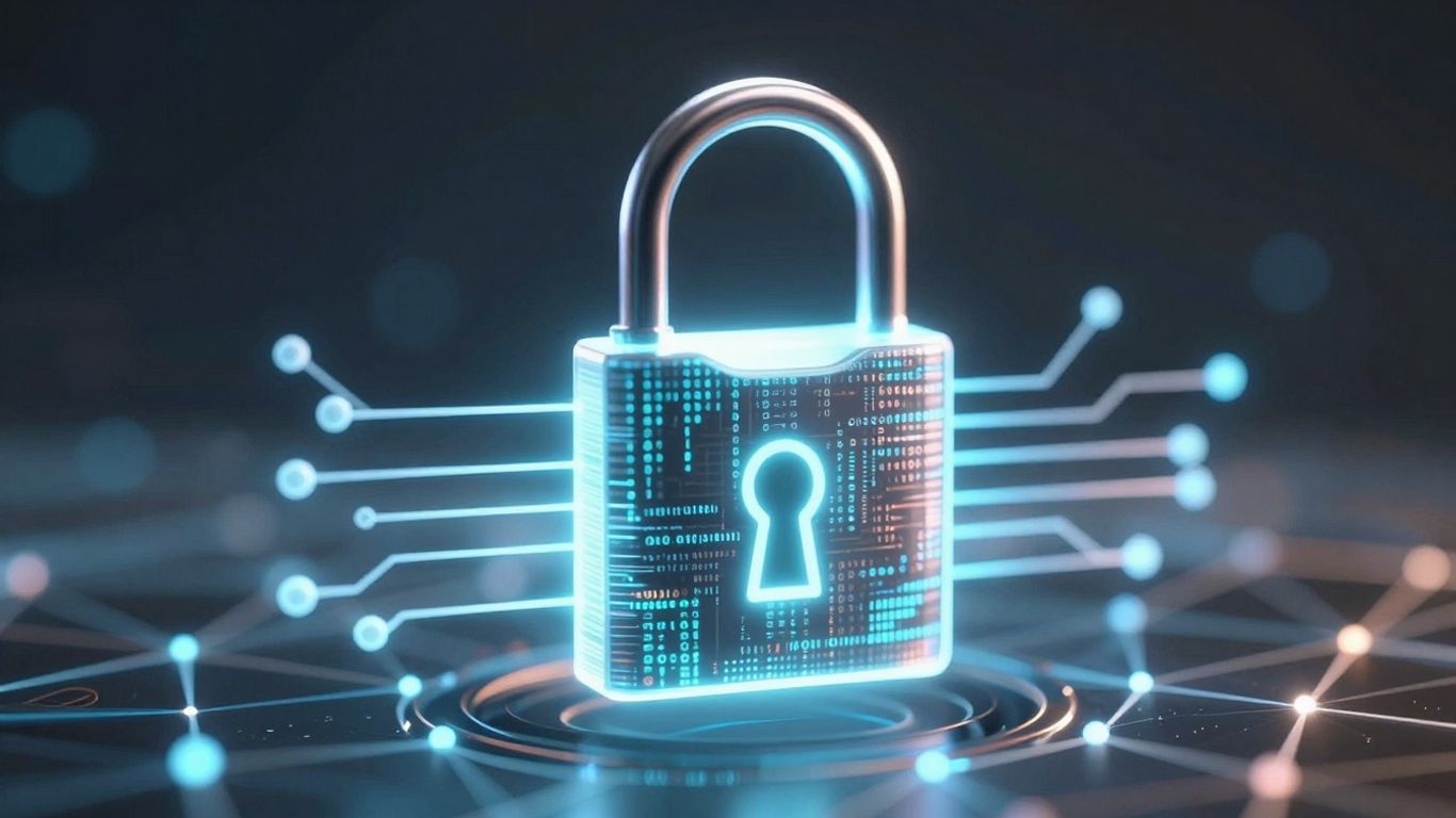 Digital padlock on a blockchain network