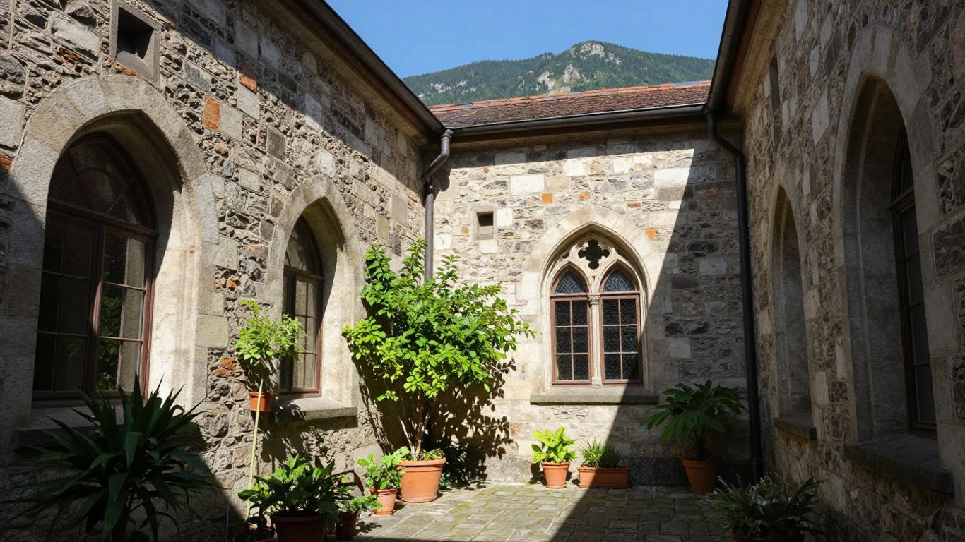 Kloster Walkenried mit Harzer Bergkulisse