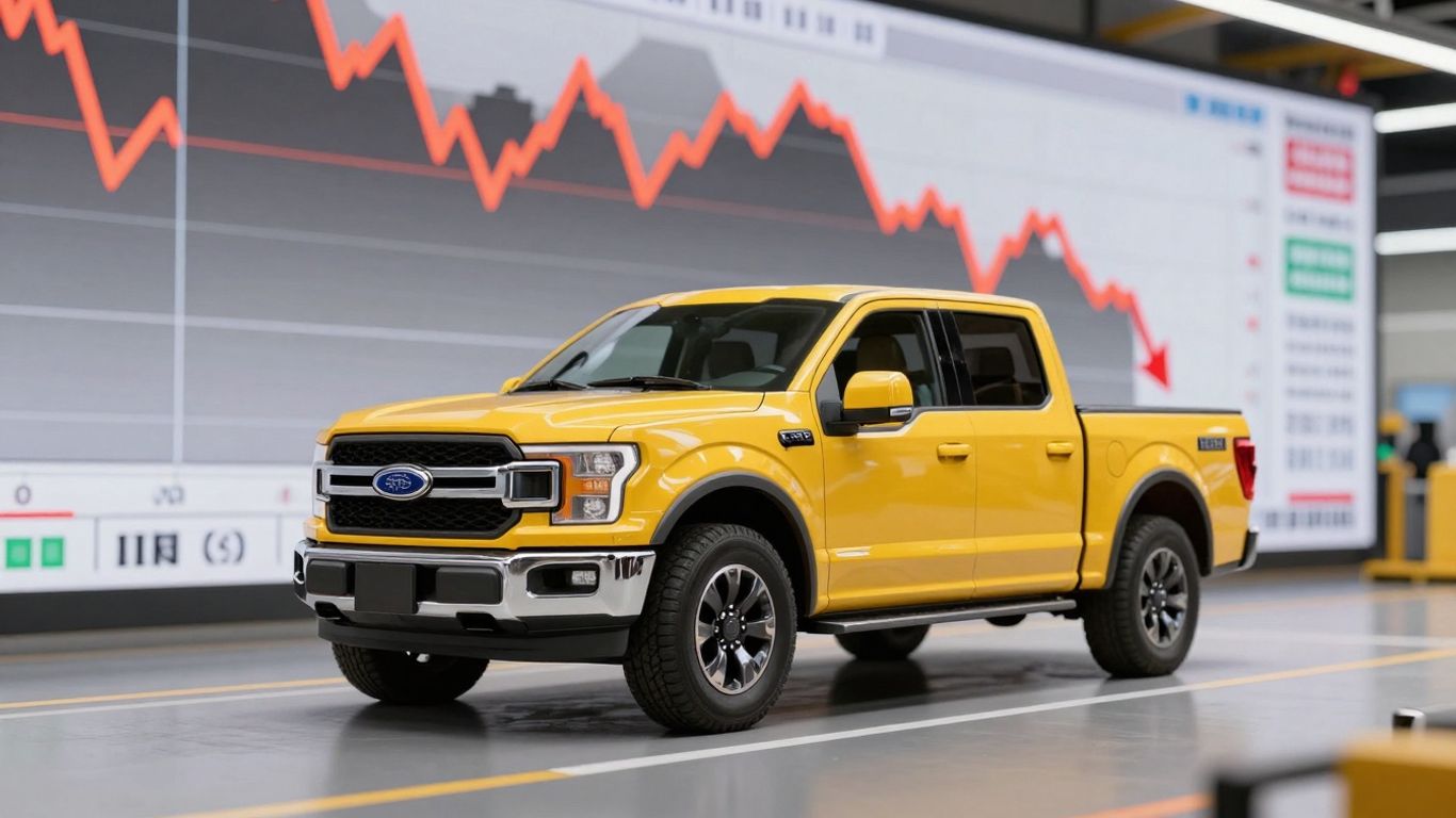 Ford F-150 Lightning production halted, financial charge.
