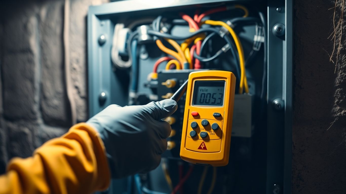 Home electrical panel with tester