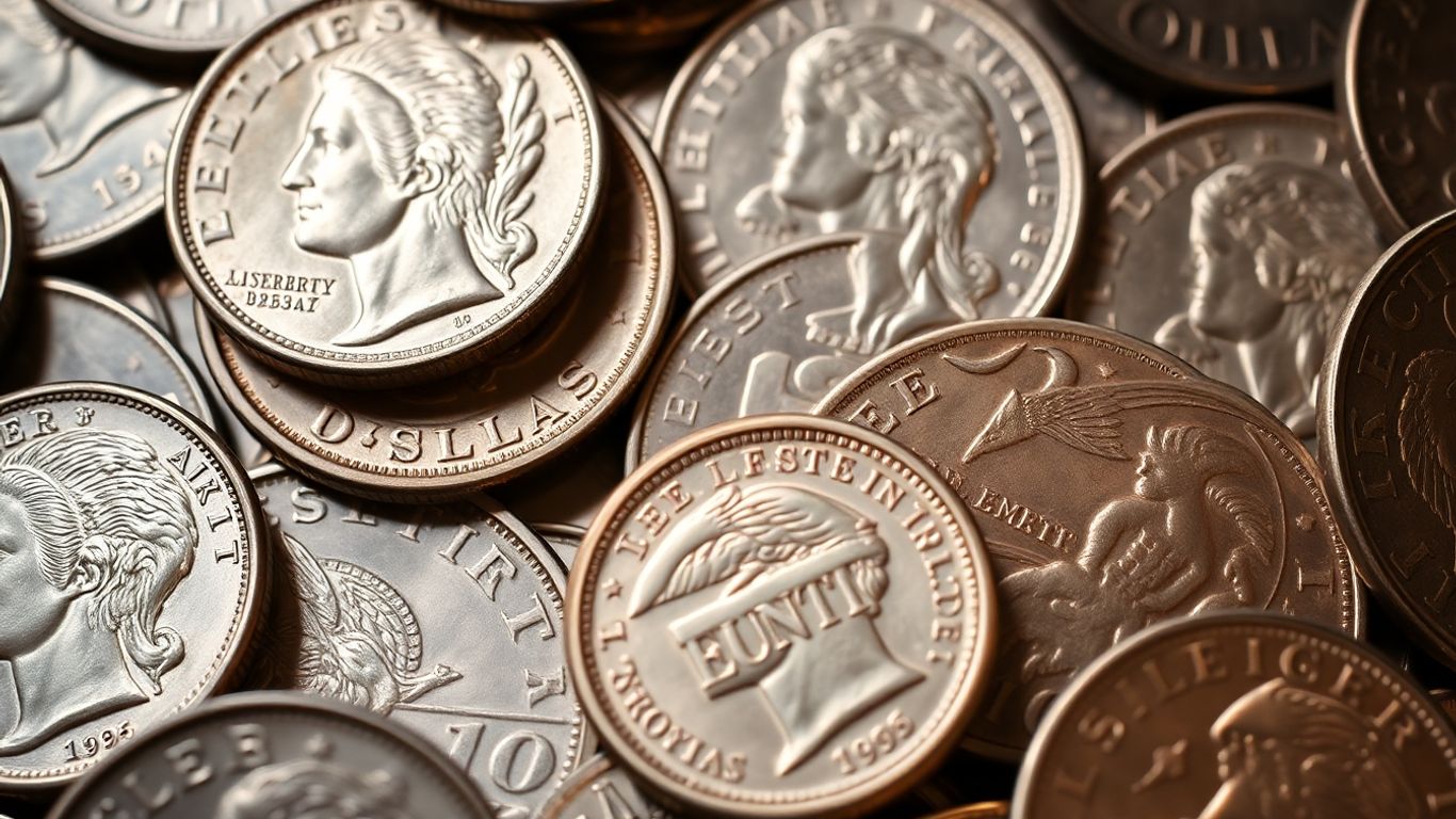 Collection of valuable silver dollars in San Antonio.