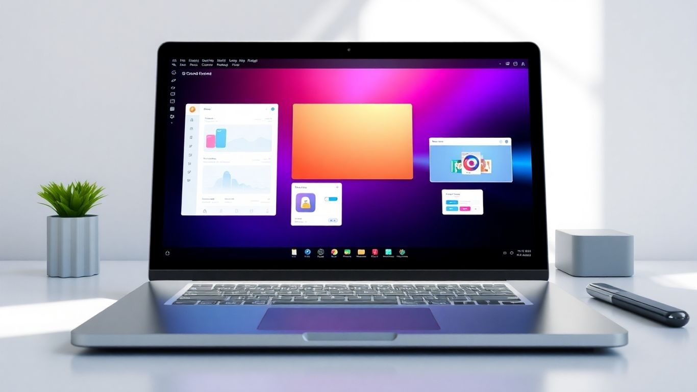 Claspo pop-up builder interface on a laptop screen.