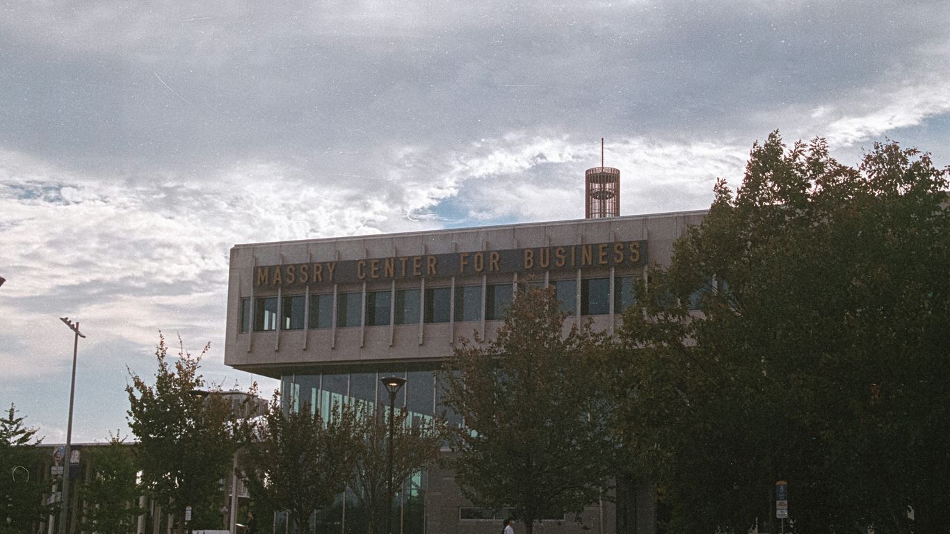 a large building with a clock tower on top of it