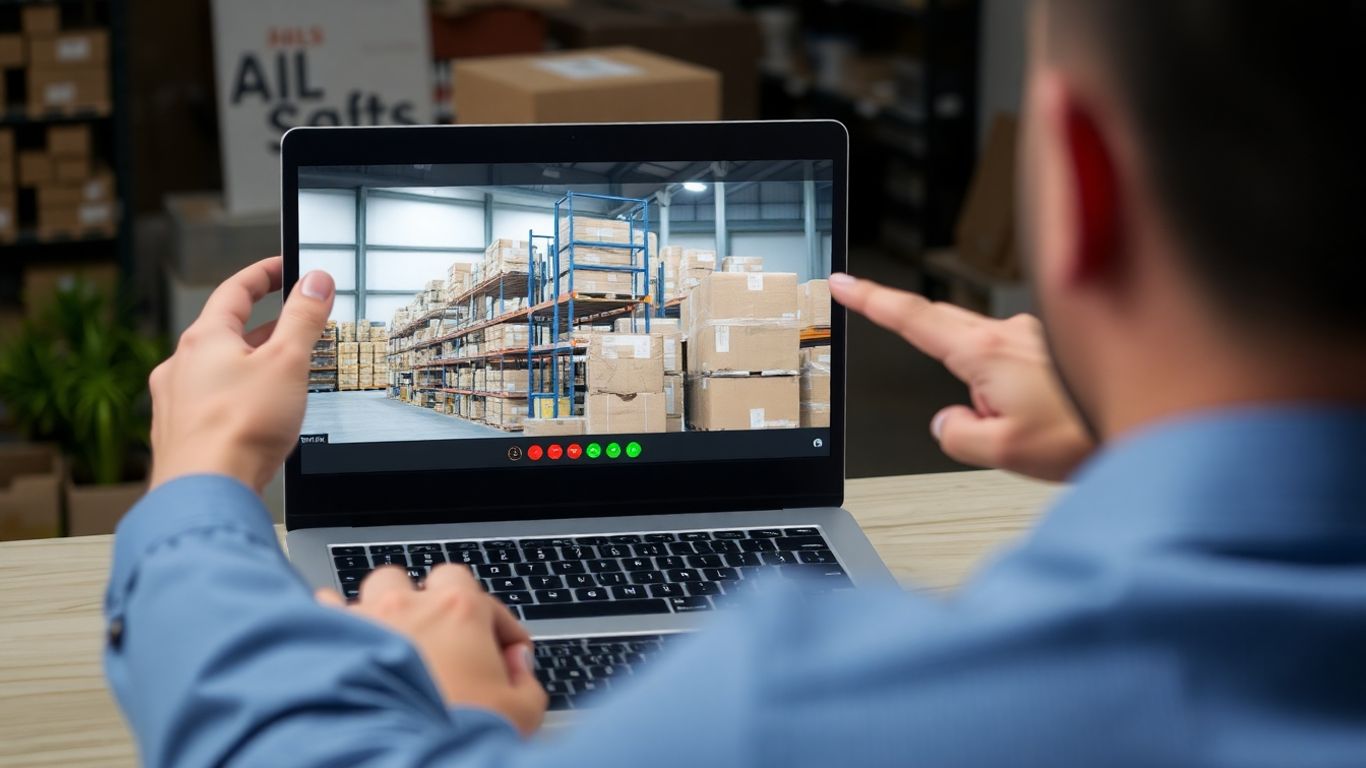 Business meeting discussing dropshipping supplier communication.