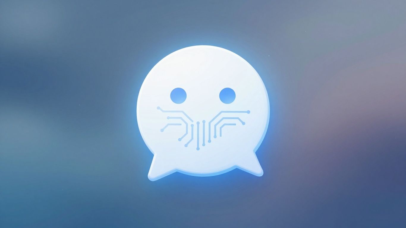 Tidio AI chat icon with circuitry patterns.