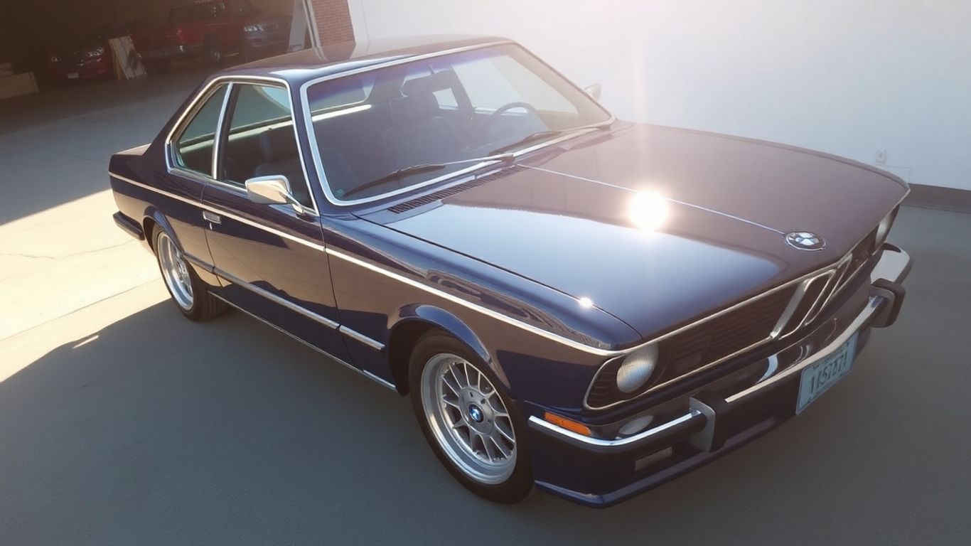 Restored BMW 635CSi after using BMW spare parts.