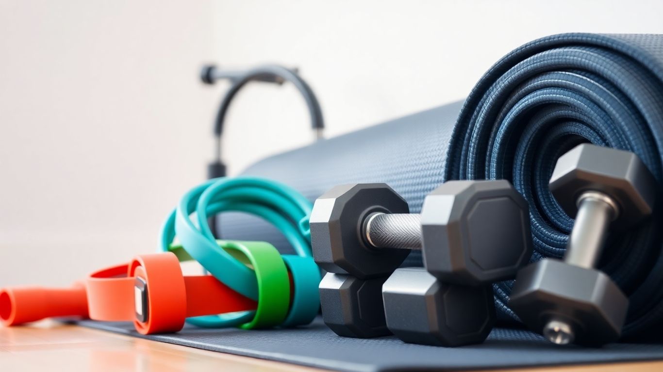 Modern fitness equipment for a healthy lifestyle.