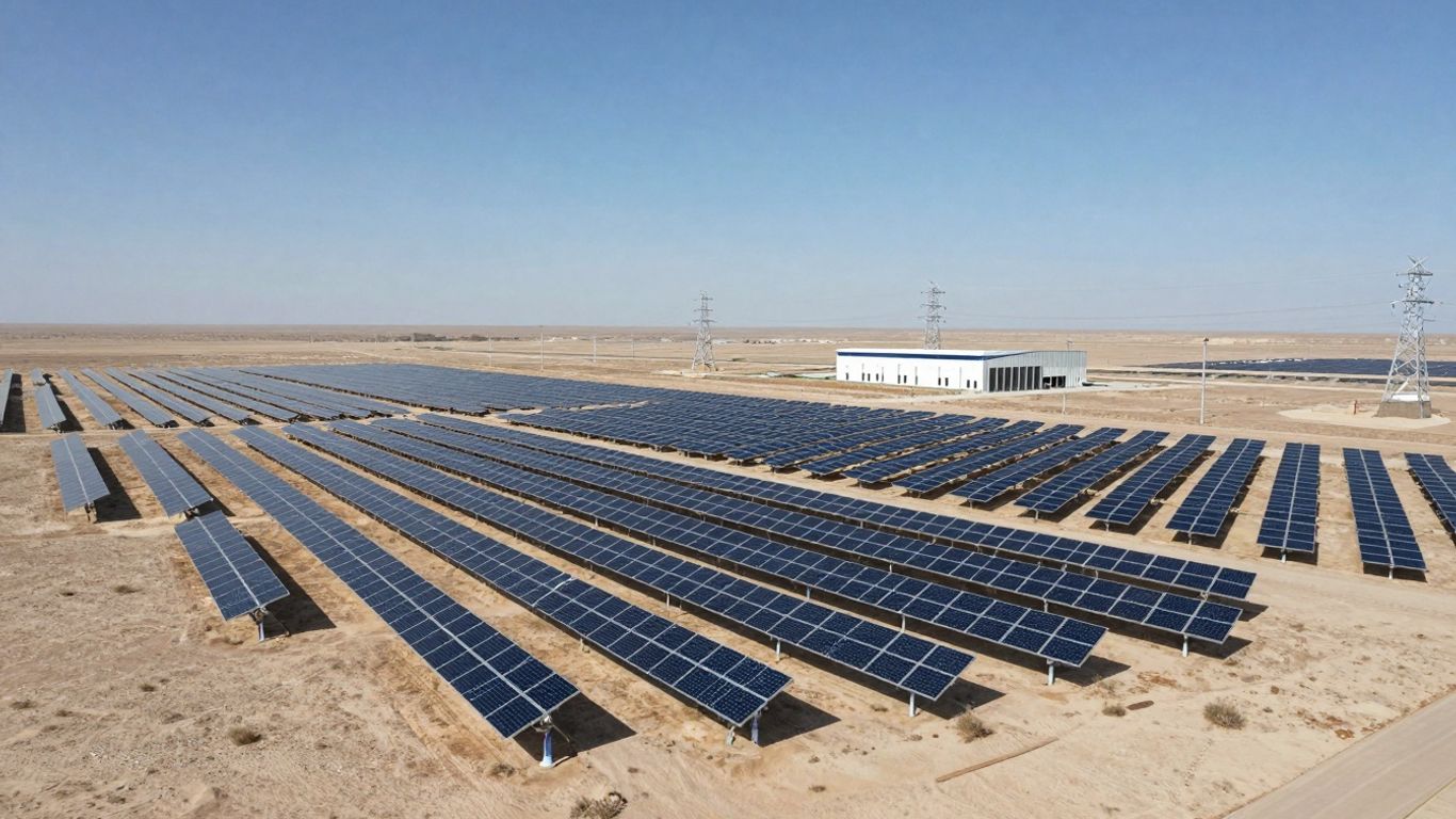 Centrale solaire photovoltaïque à Dubaï
