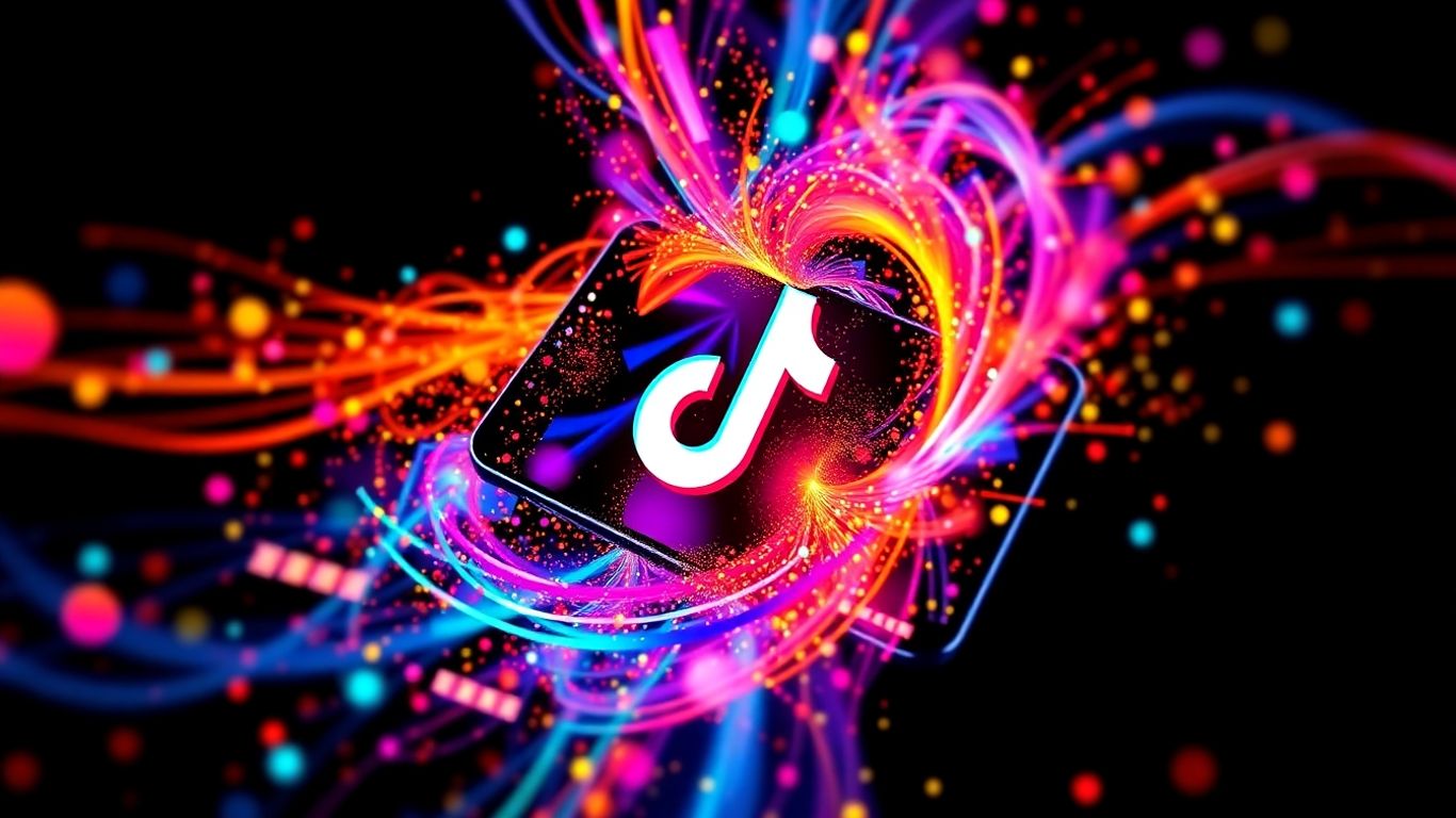 AI TikTok video creation concept