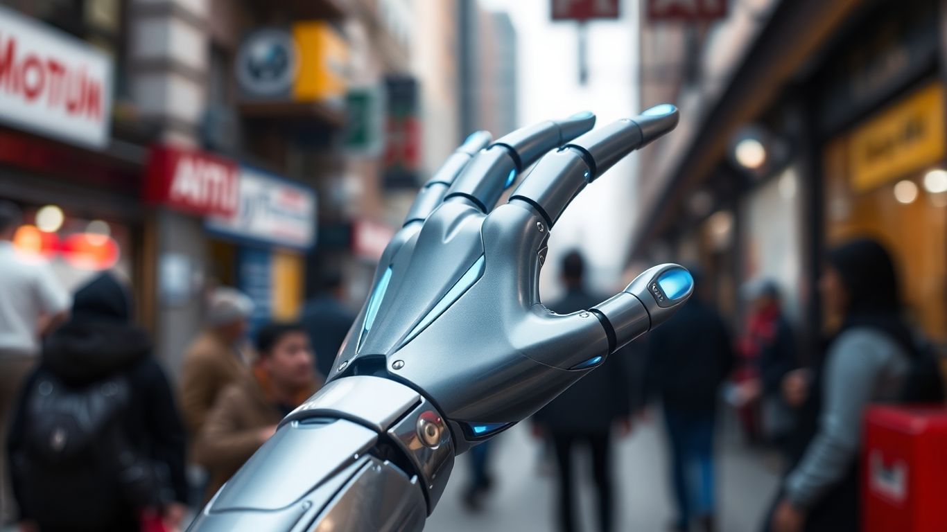 AI agent interacting with real-world environment.