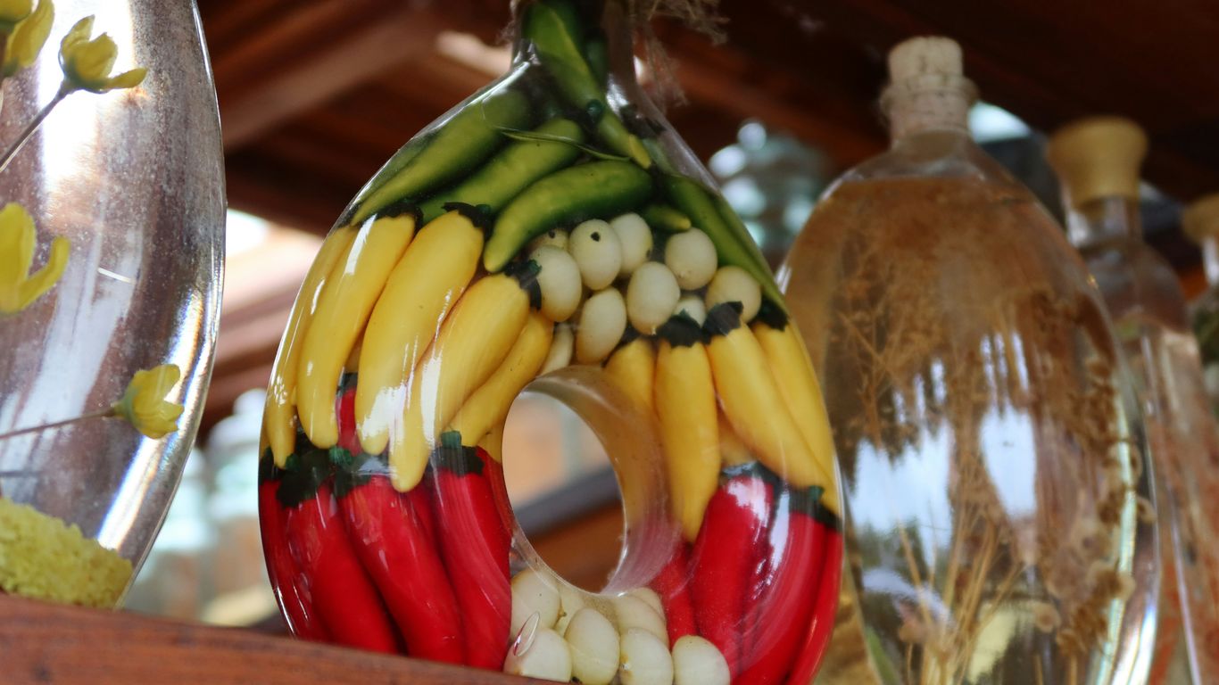 a bunch of bananas in a vase