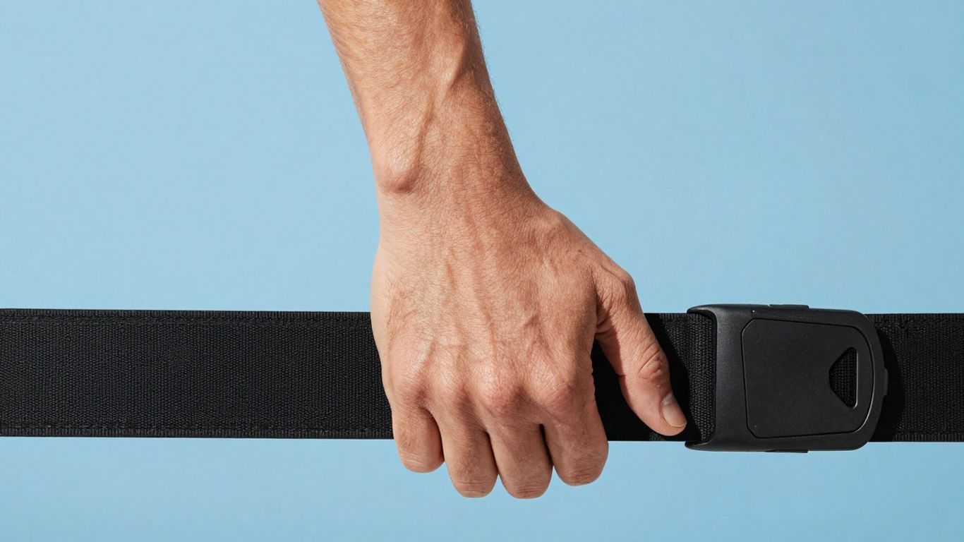 SPIbelt running belt worn by a runner.