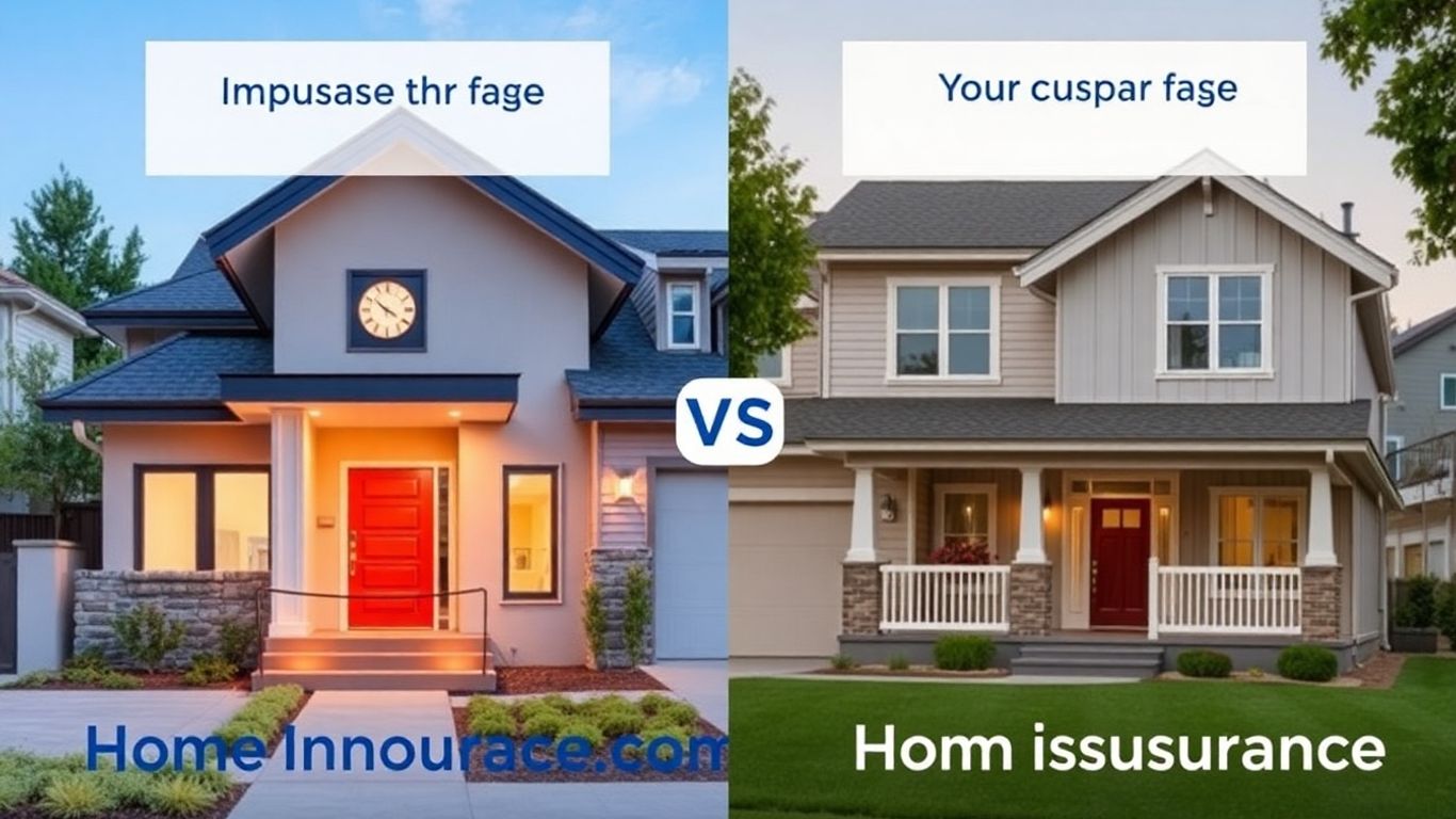 Comparación visual de seguros de hogar Tuio vs Caser.