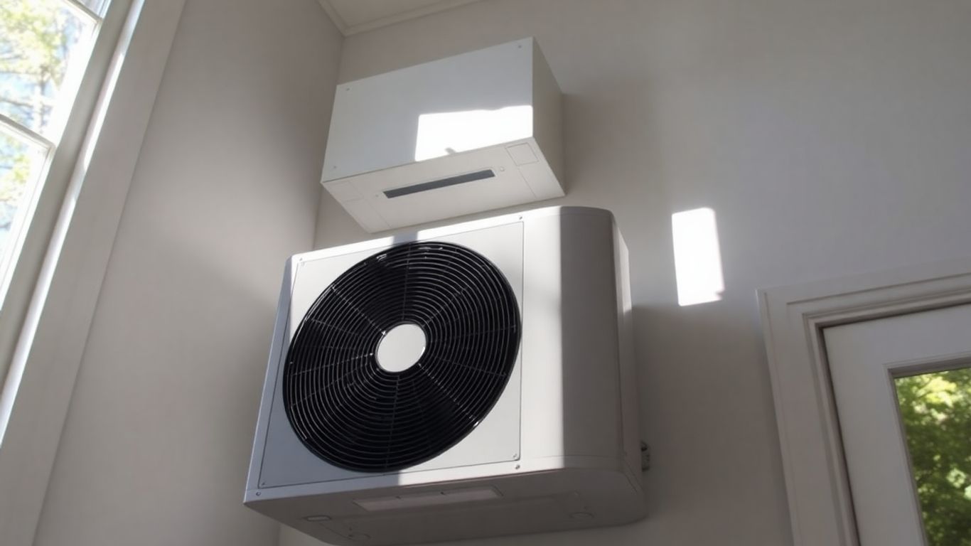 Modern HVAC system in a home