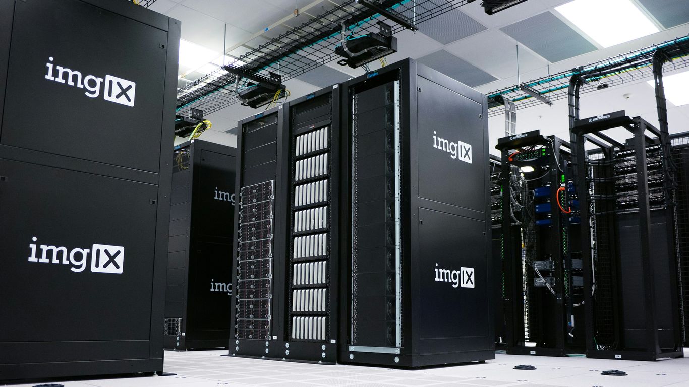 img IX mining rig inside white and gray room