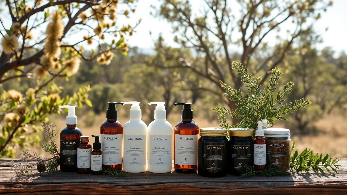 Australian skincare products with native flora.