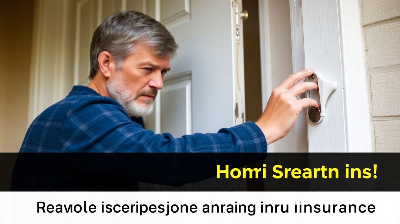 Puerta de casa con cerradura segura y daños por robo.