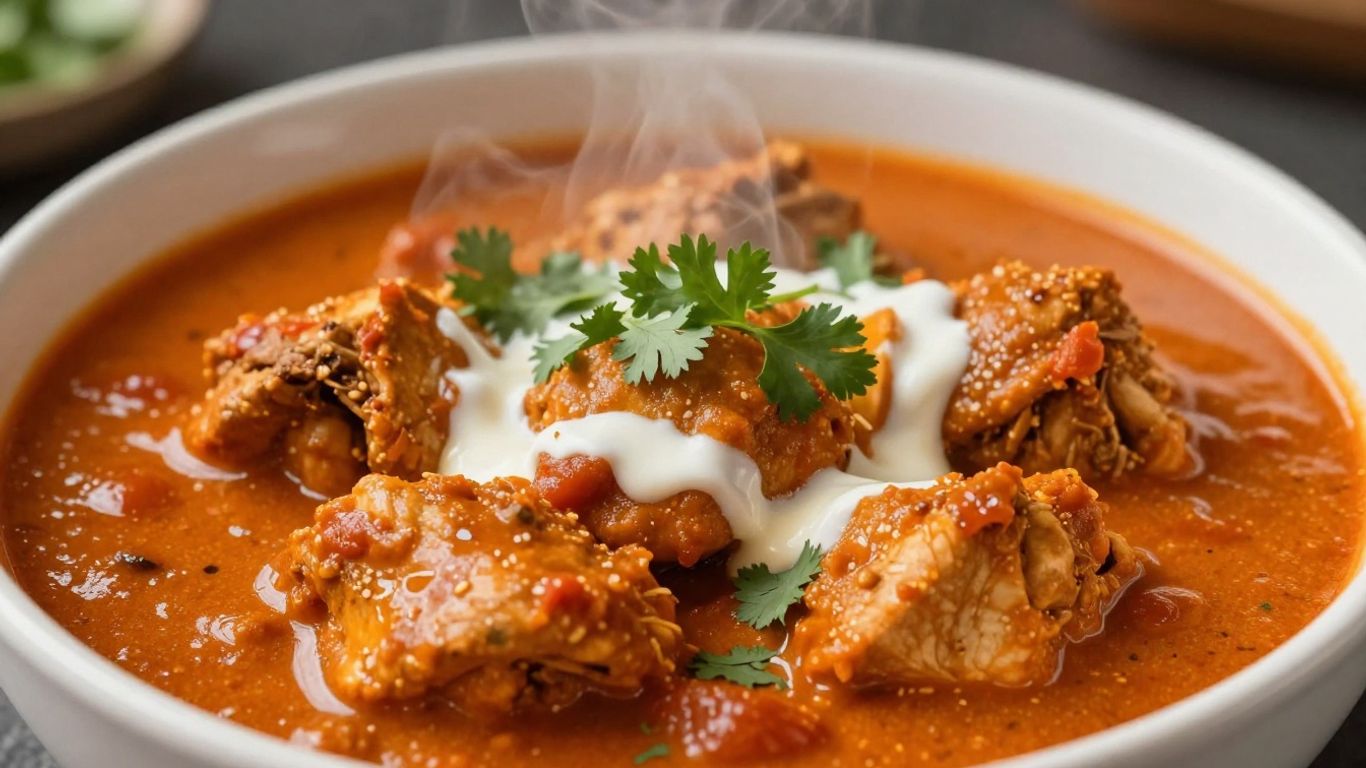 Restaurant-style butter chicken in a creamy sauce.