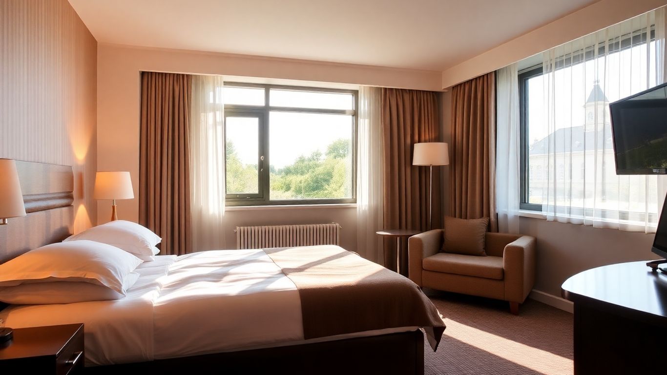 Gemütliches Hotelzimmer in Mannheim-Wallstadt mit Fenster