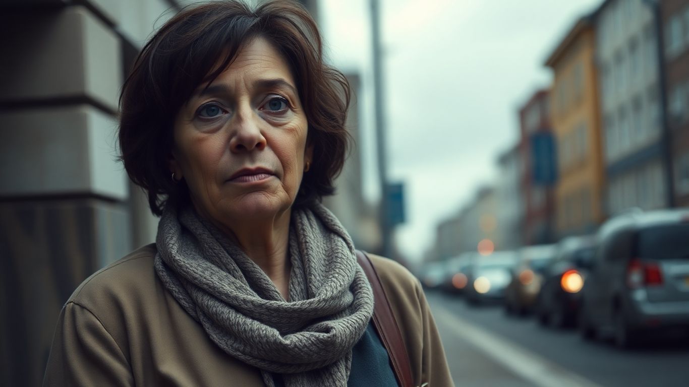 Woman facing homelessness in the UK