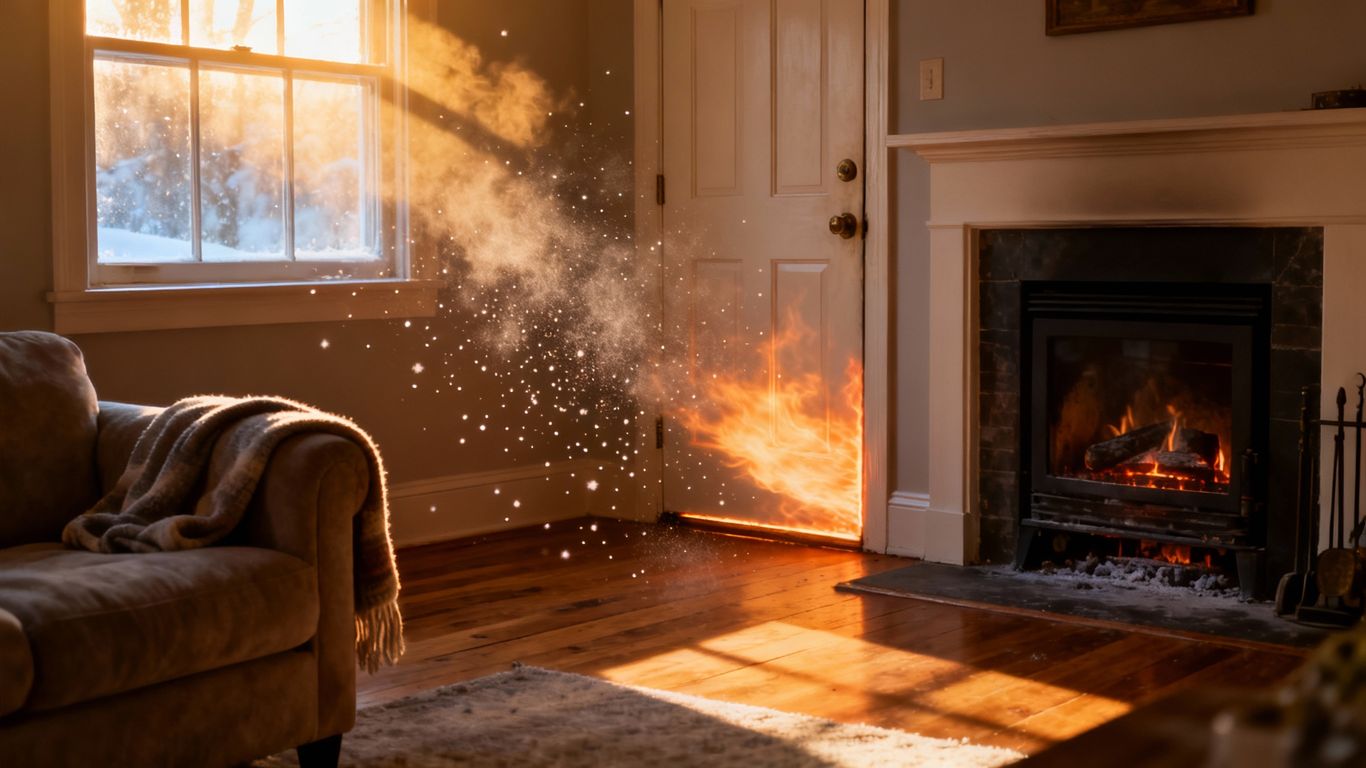 Home heating inefficiency visual