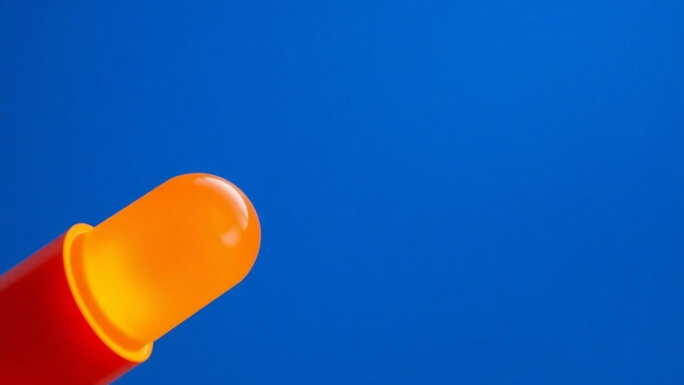 Glowing orange CQ10 capsule