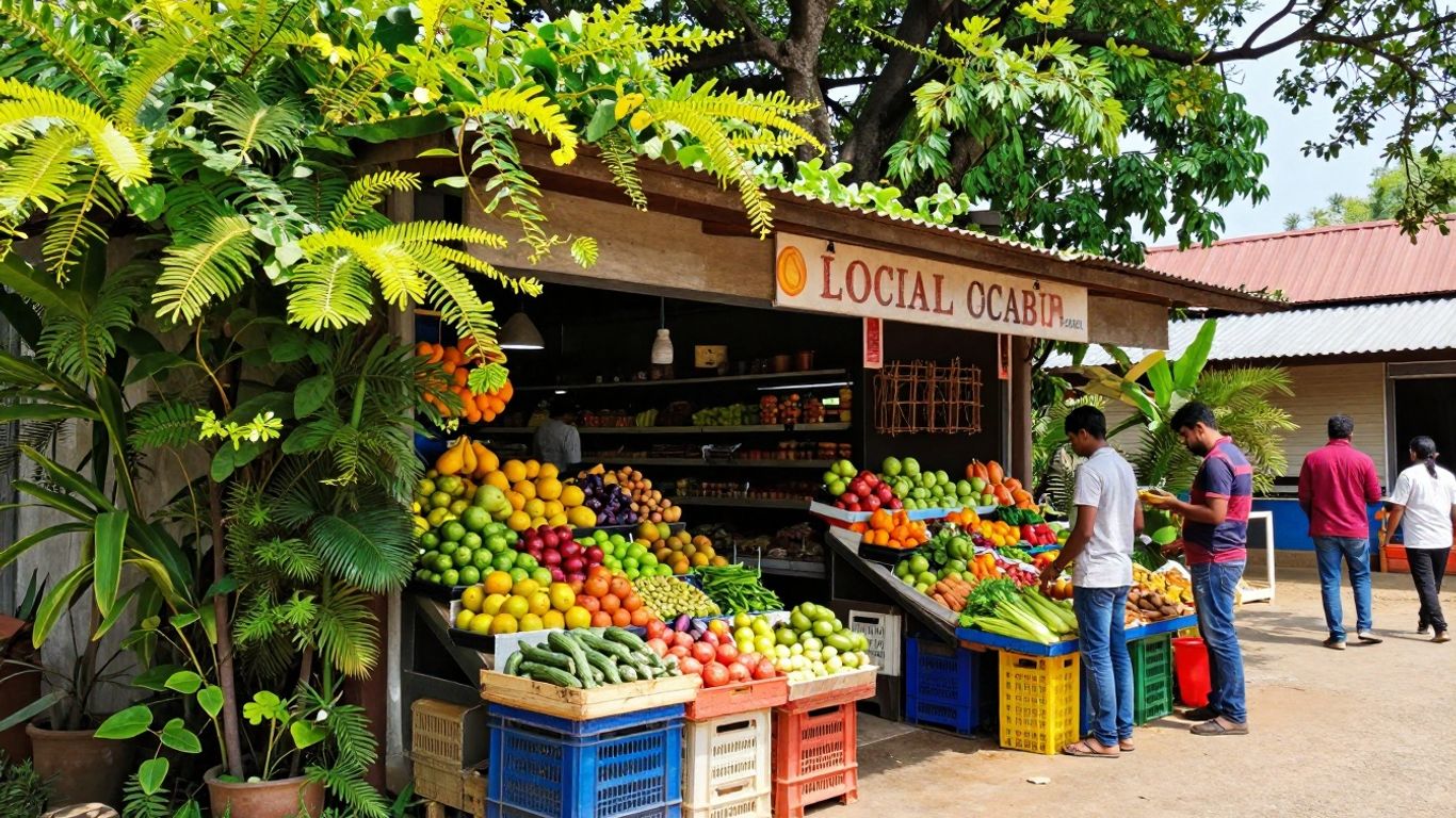 Buurtsupermarkt met verse producten in Tuinen van West.