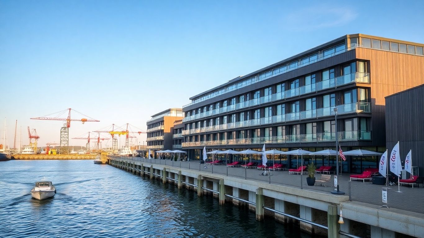 Hotels in Kiel Ellerbek-Ost mit Werft und Wasserblick
