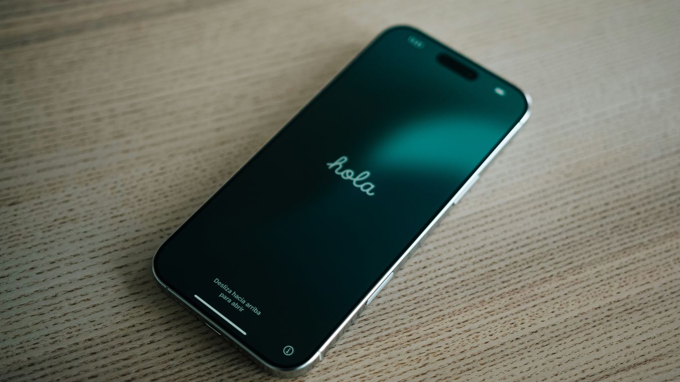 A close up of a cell phone on a table