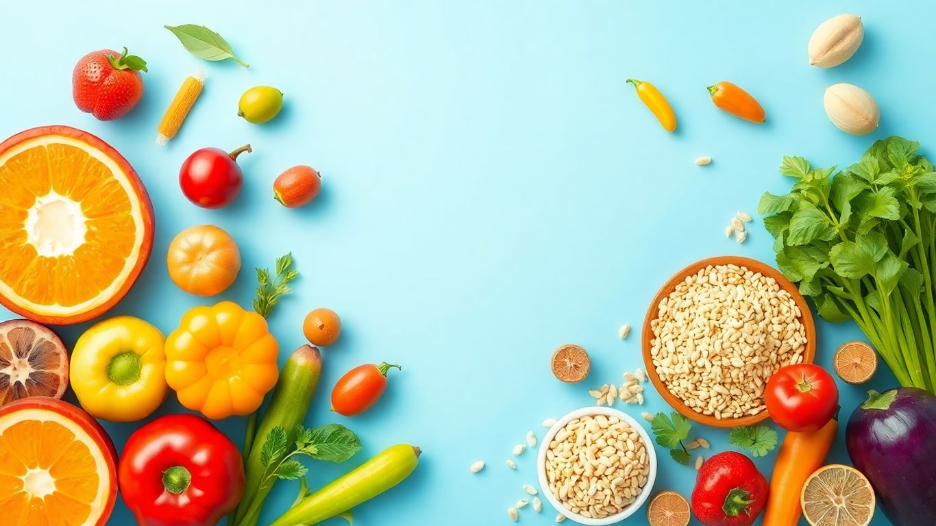 Food items arranged clearly for allergen awareness.