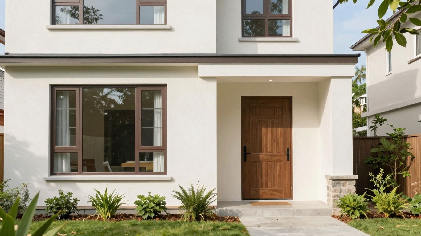 House with well-sealed windows and doors.