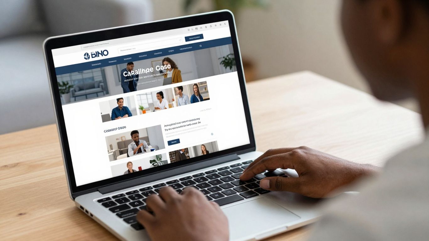 Persoon zoekt online naar banen