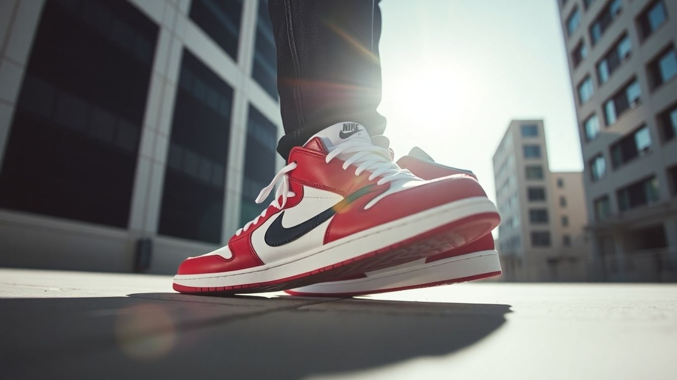 Pereche de pantofi sport Jordan 1 Mid.
