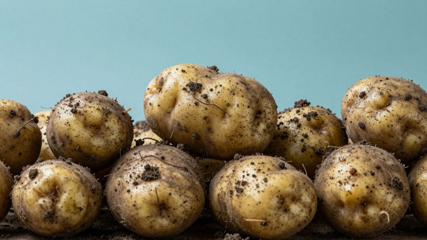 Biologische aardappelen, vers van het land