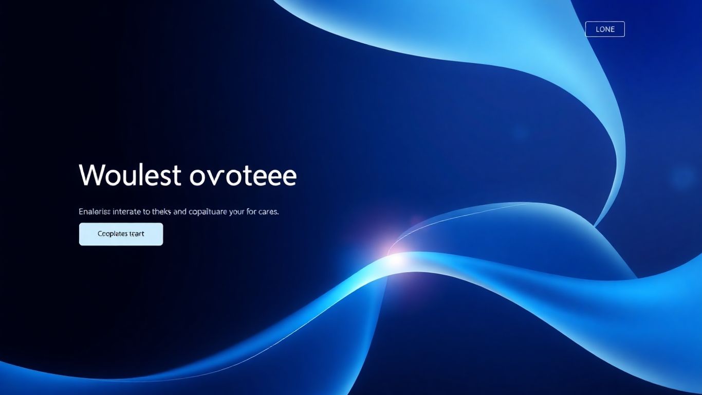 Modern website design with interconnected elements.
