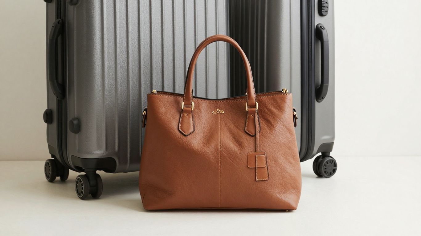 Handtasche und Koffer als Handgepäck