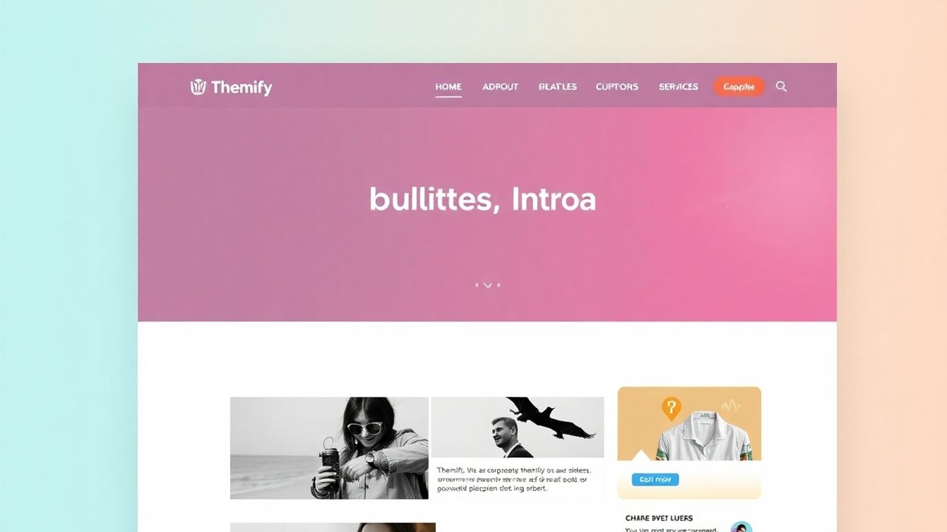 Themify Ultra WordPress theme interface with modern design.