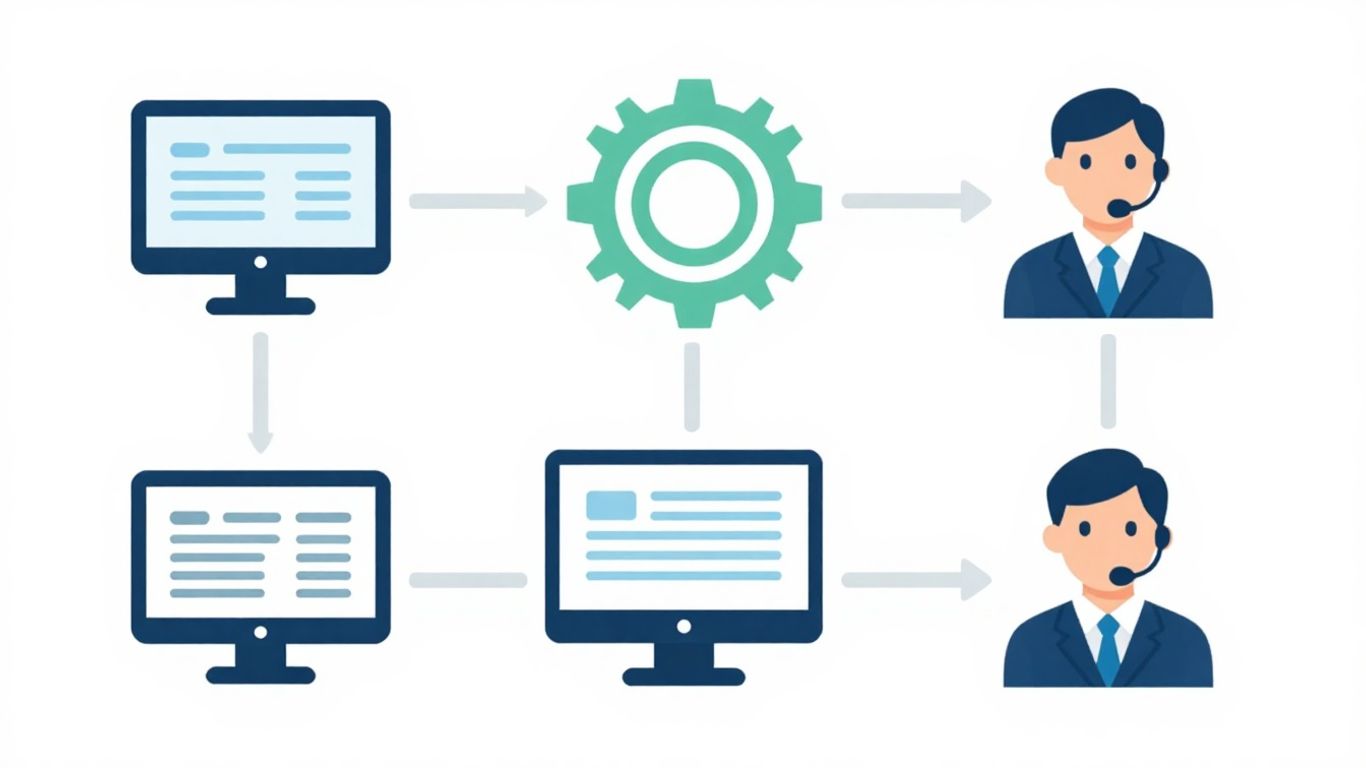 Infographic of IT helpdesk support for business optimization.