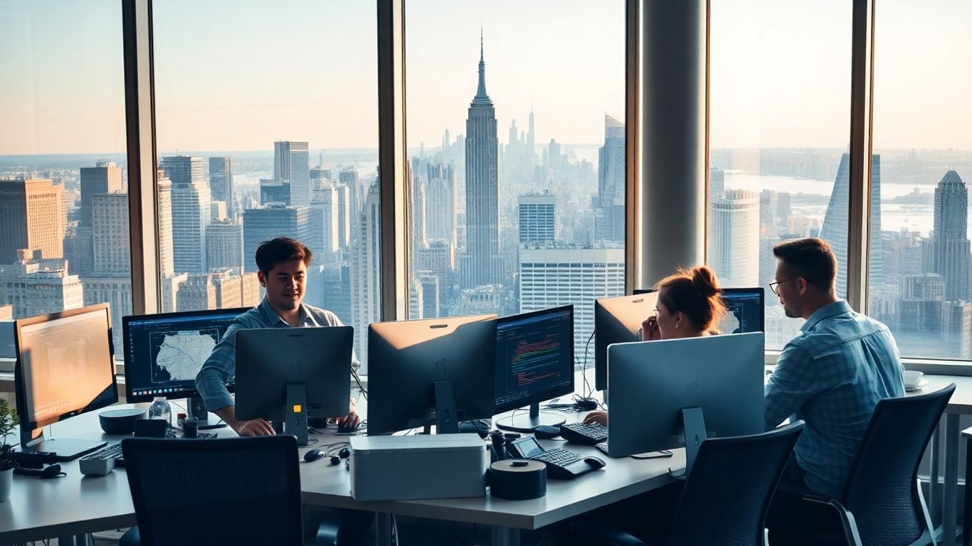 IT engineers working in New York City office