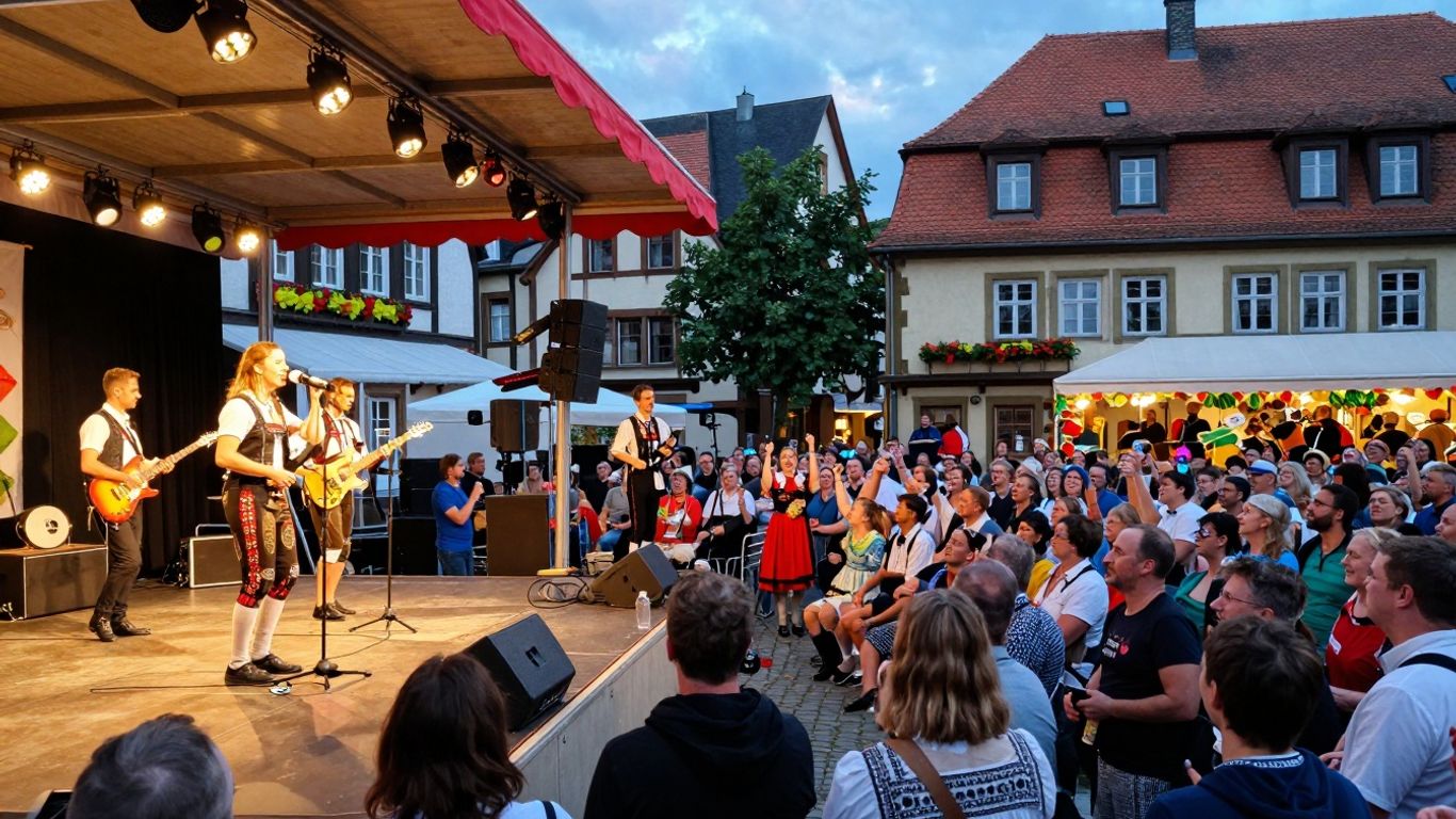 Kulturelles Event in Wernigerode mit Musik und Publikum