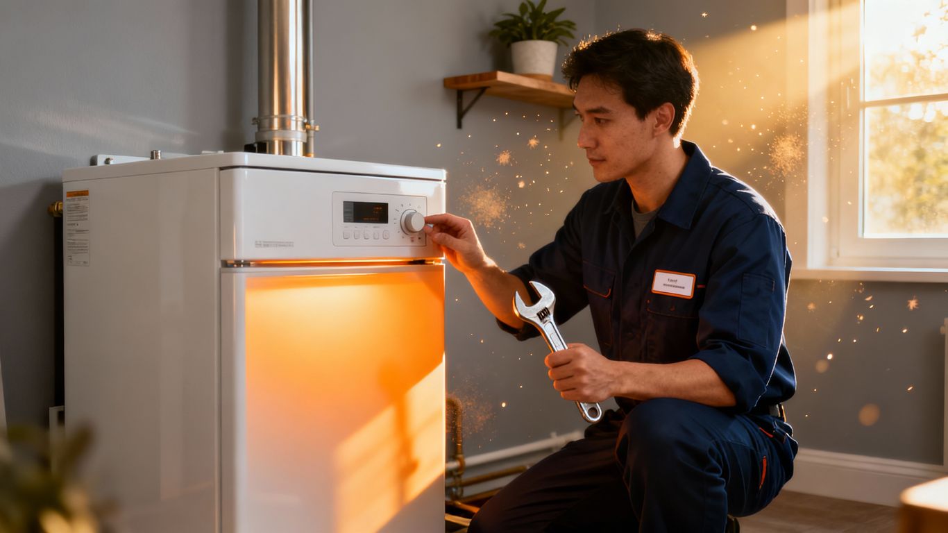 Home heating system maintenance check.