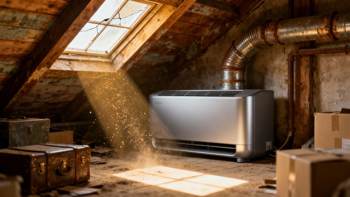 Attic HVAC system upgrade