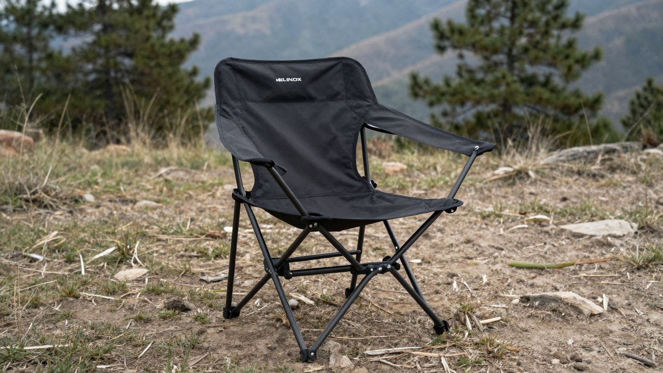 Helinox Chair Zero set up outdoors