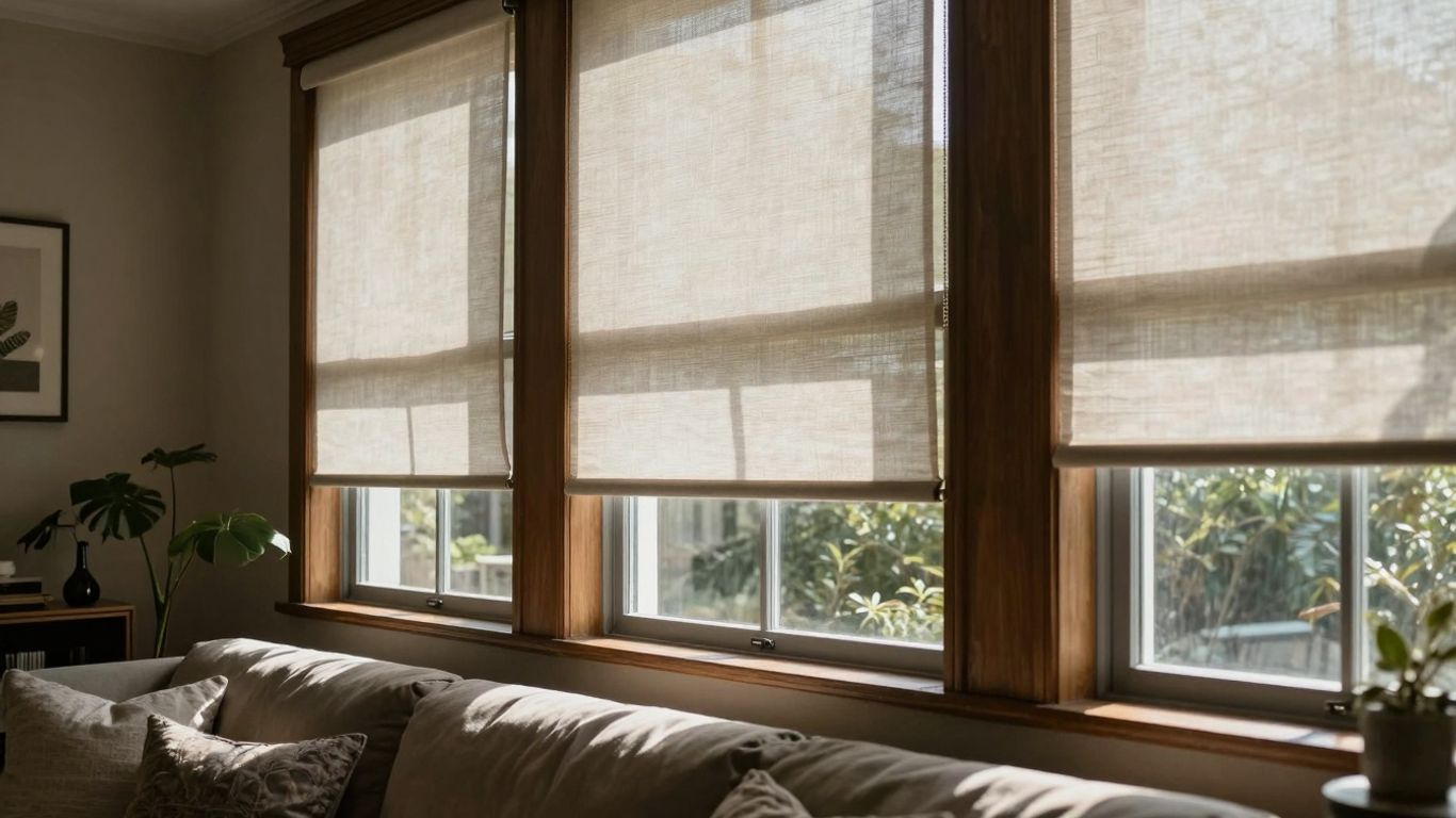 Elegant window shades installed in a stylish Kinnelon home.