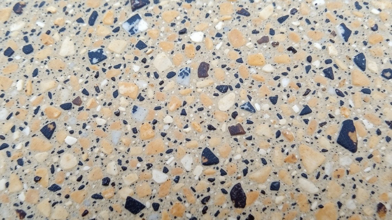 Close-up of speckled granite rock texture.