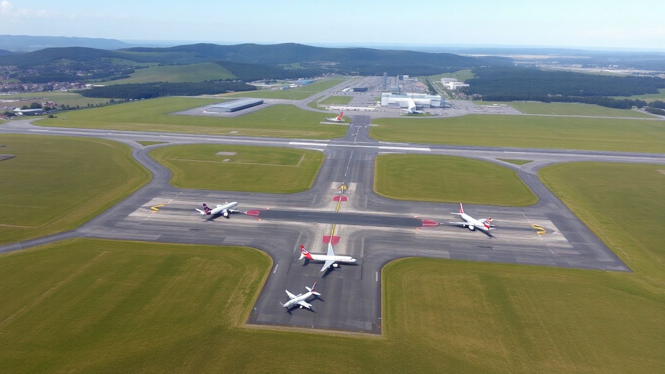 Aérodrome de Bellegarde Vouvray avec deux zones ZRT.