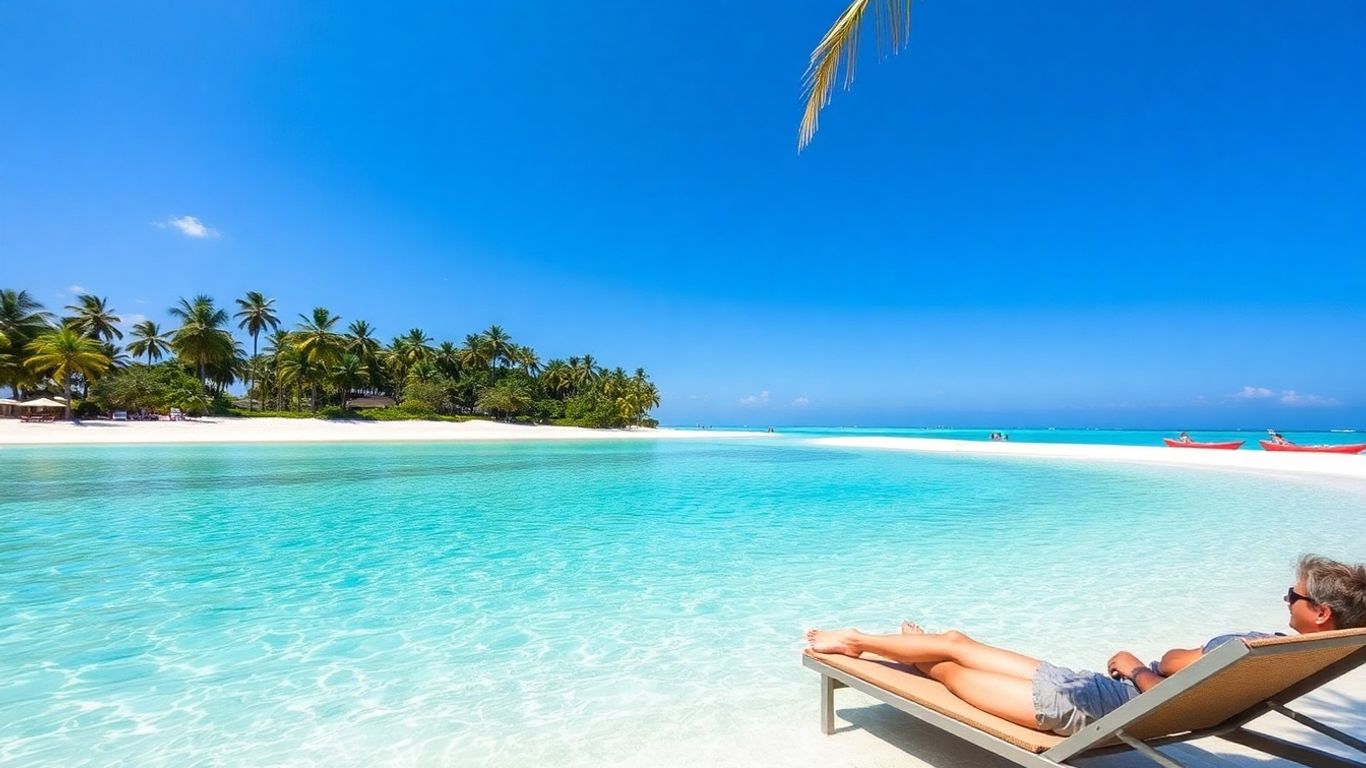 Person relaxing on a Phuket beach.