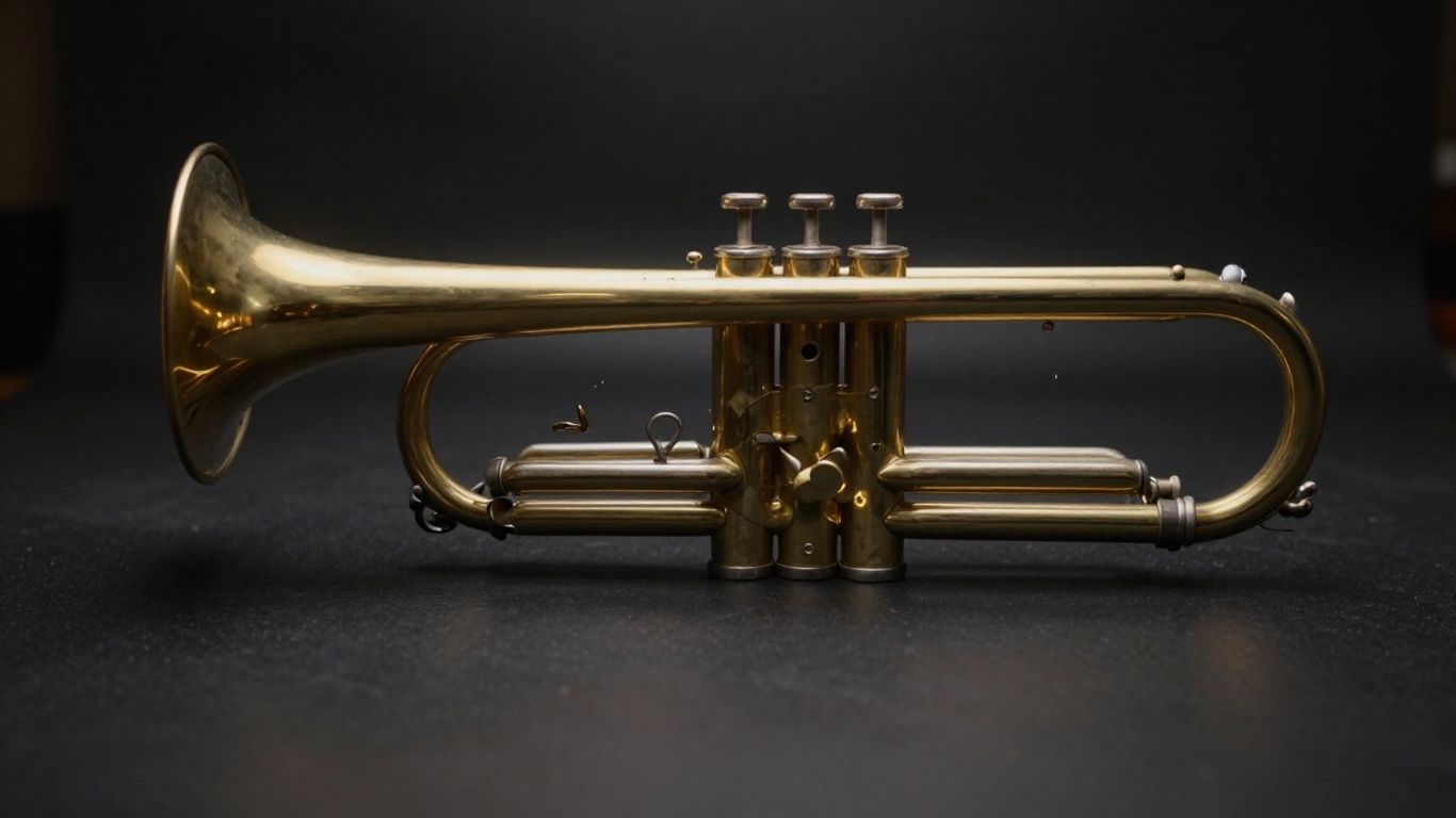 Trompete in dramatischer Beleuchtung