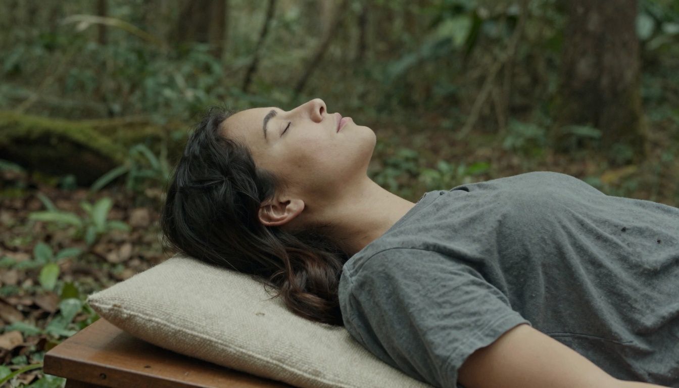 Capa ilustrando um momento de autocuidado mental, com uma pessoa relaxando em meio à natureza, praticando meditação e com expressão de tranquilidade